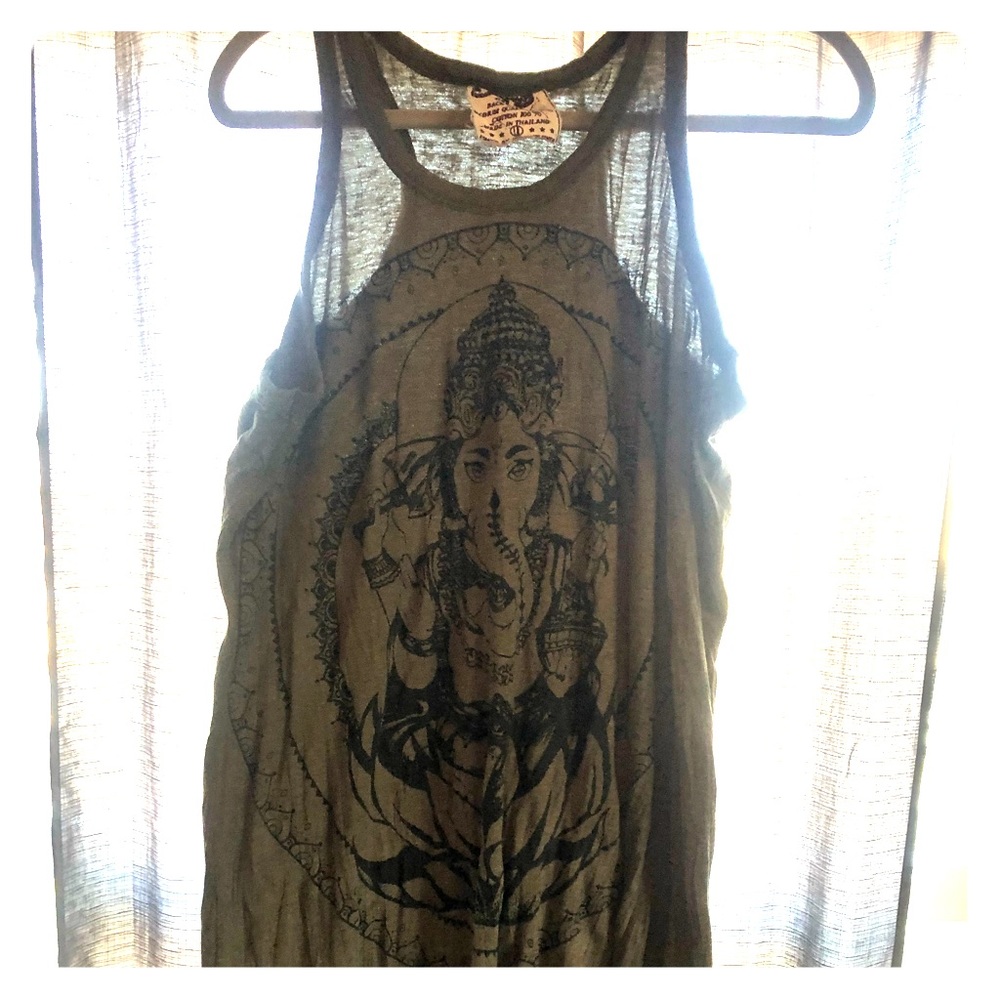 Sure green tank dress